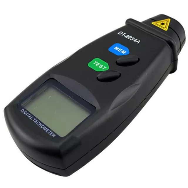 Digital Laser Photo Tachometer Non Contact RPM Tach Motor Speed Gauge DT2234A 2
