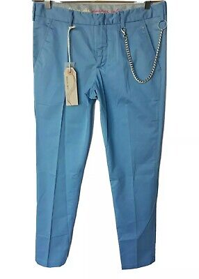 pantalone da uomo slim fit elegante elasticizzato estivo cotone MANUEL RITZ 31