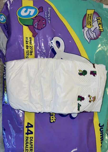RARE 1999 LUVS 22 Plastic Barney Diapers $386.00 - PicClick
