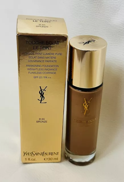 YSL Le Teint Touche Fondotinta Risveglio Eclat B65 Bronzo 30 ml - Nuovo