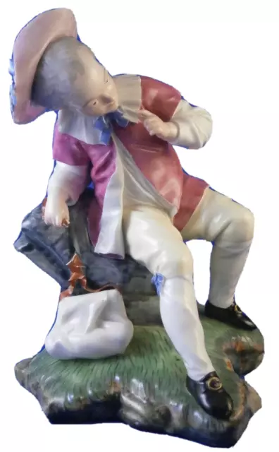 Antik 18thC Hoechst Porzellan Gentleman Figur Porzellan Figur