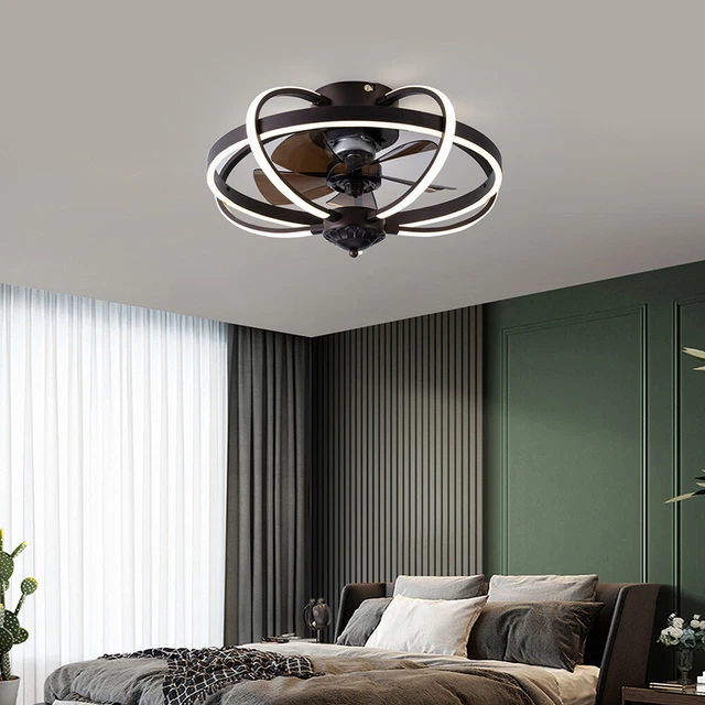 VENTILATORE DA SOFFITTO LED con illuminazione soggiorno lampada da