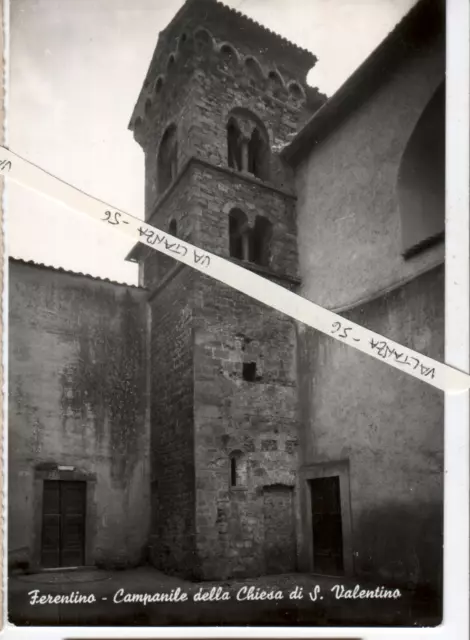 Cartolina Postcard Ferentino Campanile Chiesa San Valentino, Anni 60