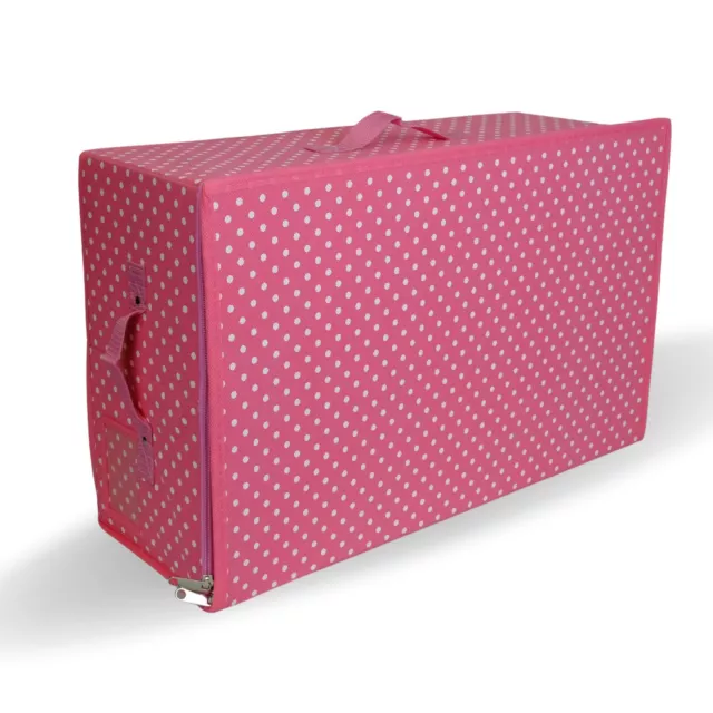 Hoesh UK Pink Polka Wedding Dress Travel Box Case with 10 Acid Free Tissue Paper