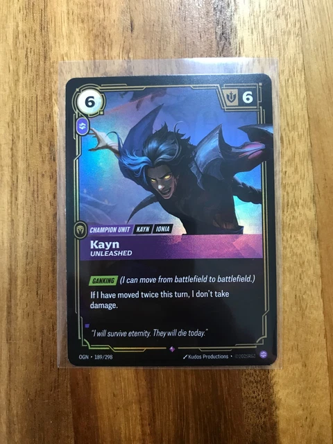 LEAGUE OF LEGENDS Riftbound Origins Kayn Unleashed Rare 189/298 $6.82 ...