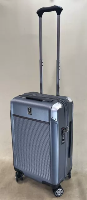 TravelPro Platinum Elite Hardside Carry-on Expandable Spinner Suitcase $740 Grey
