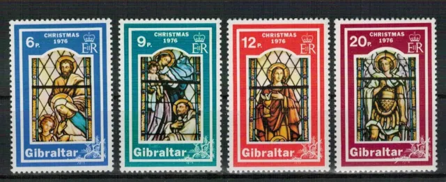 Gibraltar: Nr. 342-345 ** postfrisch / Weihnachten 1976