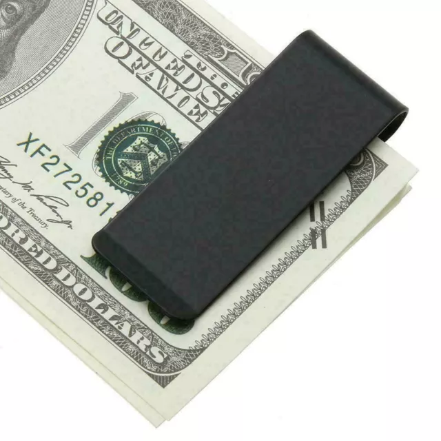 Metal Stainless Steel Money Cash Clip Collar Card Gift Mens Women Wallet Gift 2