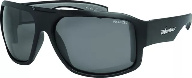 Bomber Mega Bomb Polarized Floating Eyewear (Matte Black w/ Smoke Lens)