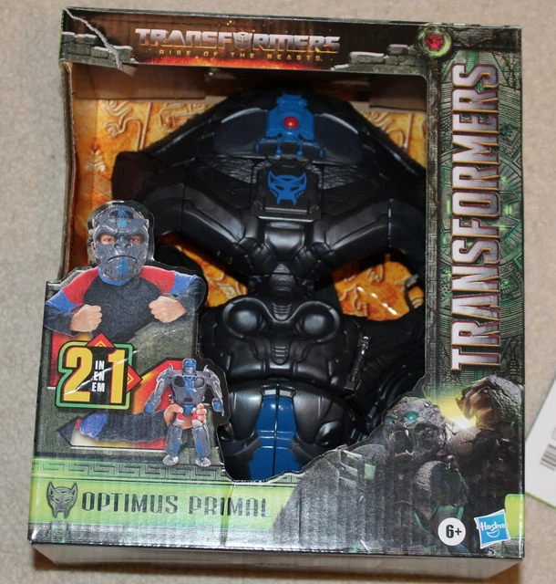 WB Hasbro Transformers Rise of the Beasts Optimus Primal 2-in-1 Mask OPENED
