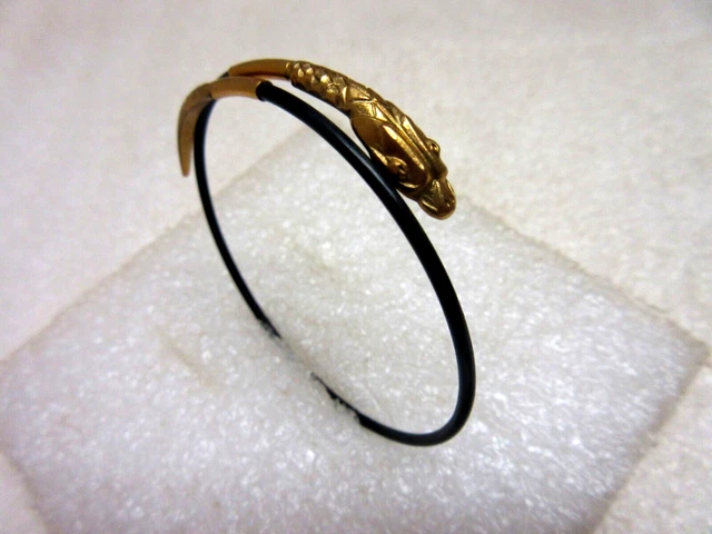 Bracelet Jonc Ancien Art Déco En Galalithe Coloré - Occasion - Pièce De Collection