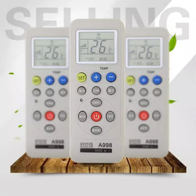 Replacement A998 5000 In 1 A/C Universal Remote Control For Air Conditioner