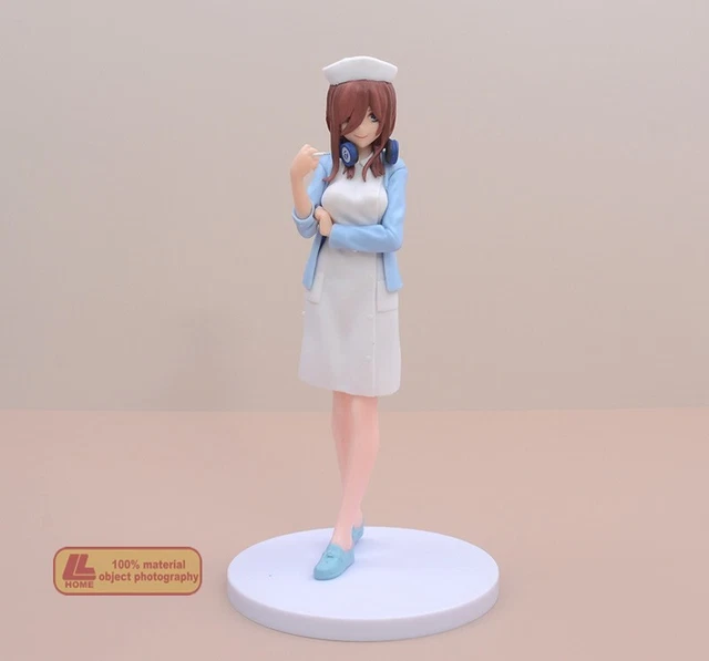 2 Statuine The Quintessential Quintuplets, Nakano Nin E Nakano Miku, PVC 19 Cm, Modelli In Posizione, Decorazione Da Scrivania Per Fan Anime - 2