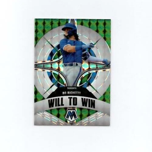 BO BICHETTE - 2022 Panini Mosaic -Will to Win Green Mosaic Prizm #WW-4 Blue Jays