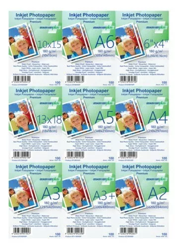 Etikettenplus Carta Fotografica Premium 180g / Qm Molto Lucida TG & Formato a