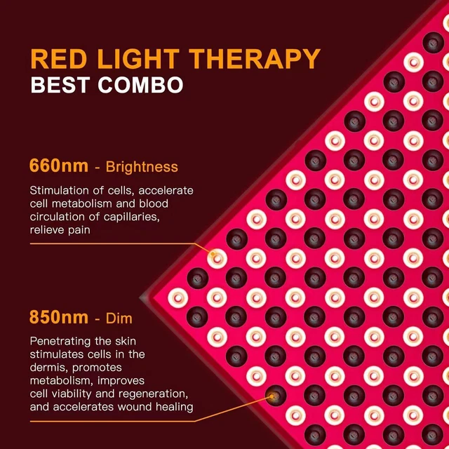 Lampada di bellezza a infrarossi LED rossa pannello vicino luce sbiancamento luci 45 W B4I6 T4H2