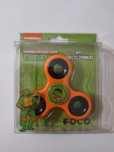 1 FOCO Teenage Mutant Ninja Turtles "Mike" 3 Way Diztracto Spinnerz Spinner