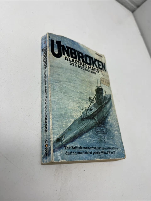 VINTAGE BOOK WW2 War Corgi Unbroken Submarine Alastair Mars Paperback B