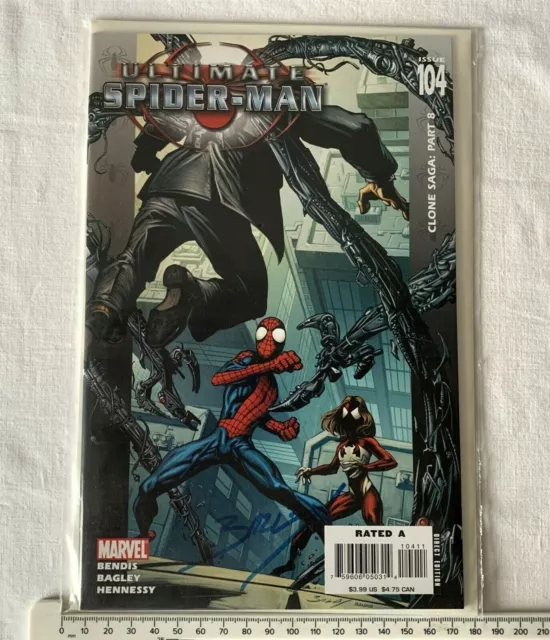 SIGNED Mark Bagley Ultimate Spider-Man Comic Issue 104 Clone Saga #8 Ltd Edition