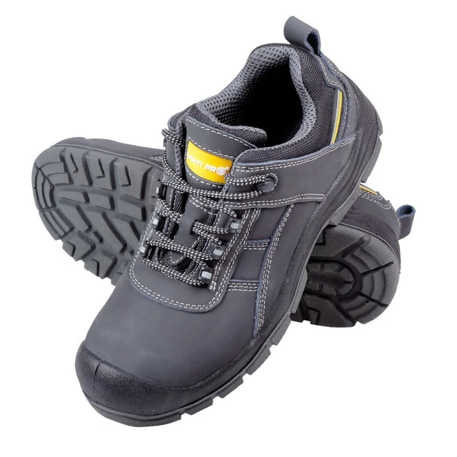 Chaussures de sécurité en nubuck noir et jaune LAHTI PRO