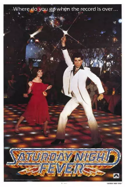 399723 Saturday Night Fever Film John Travolta Karen WALL PRINT POSTER UK