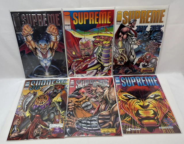 Supreme No#1 #2 #3 #4 #5 #6 Image Comics All First Printing 1993  Lot Of 6