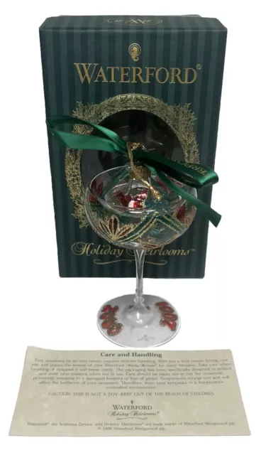 Waterford Holiday Heirlooms New Year’s Toast Ornament Champagne Limited Edition