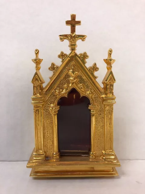 + Gold Plated Reliquary For Your Relic + (#7G) Church + Saint + chalice co.