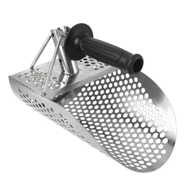 Metal Detector Hunting Stainless Steel Tool Hexahedron Holes Beach Sand