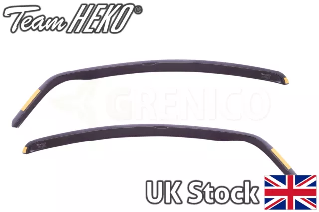 Toyota Aygo mk1 5door hatchback 2005-2014 front wind deflectors 2pc HEKO TINTED