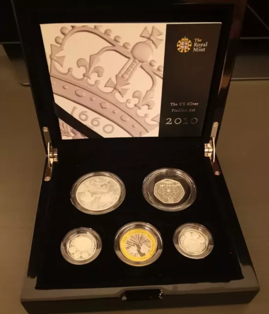 2010 Royal Mint Reino Unido Colección Piedfort a prueba de plata Piedfort Set Ciudades Florencia