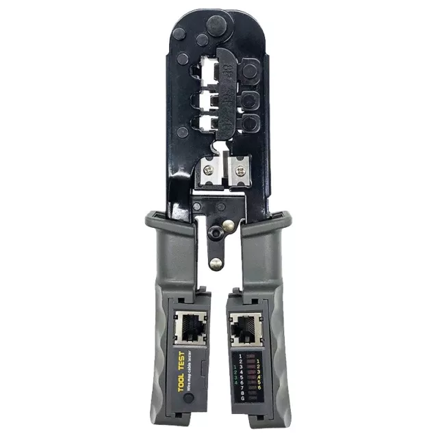 RJ45 Crimper rete cavo LAN strumento di prova per Cat7 Cat6 Cat5 RJ11 RJ12 6099