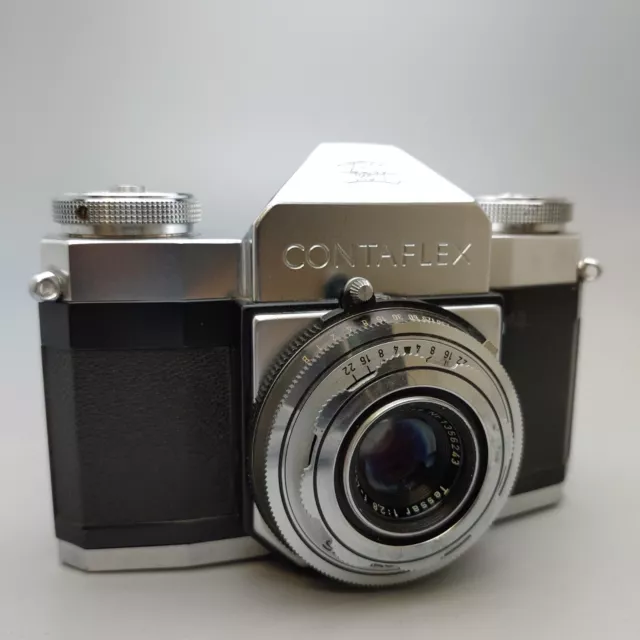 Zeiss Ikon Contaflex 35mm Film Camera w/ Tessar 45mm f/2.8 Lens - PARTS