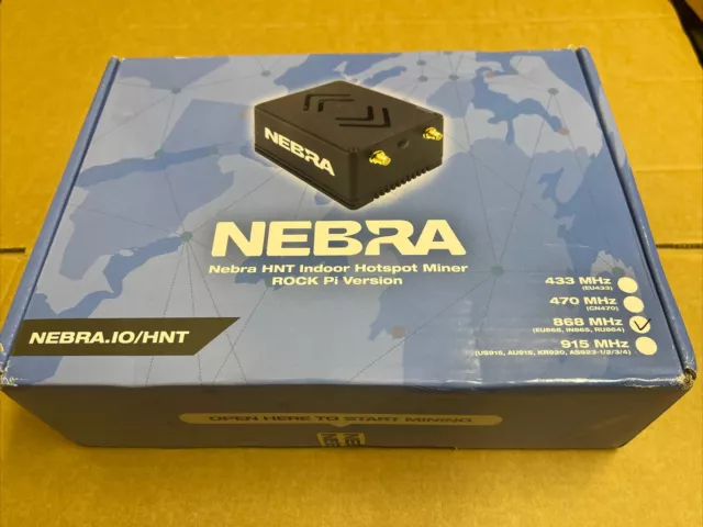 New Nebra HNT indoor hotspot miner 868MHz Rock Pi Version
