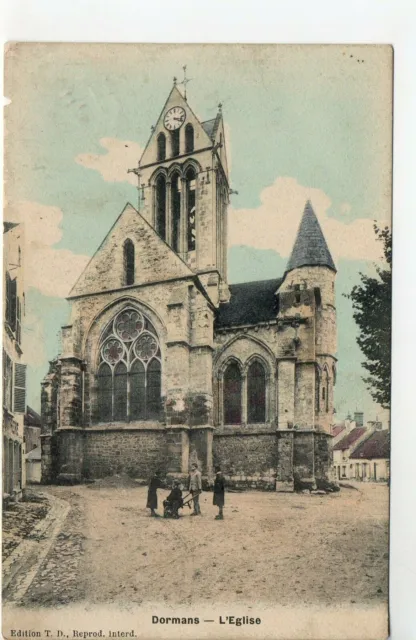 DORMANS - Marne - CPA 51 - l' église , monument Historique - carte couleur