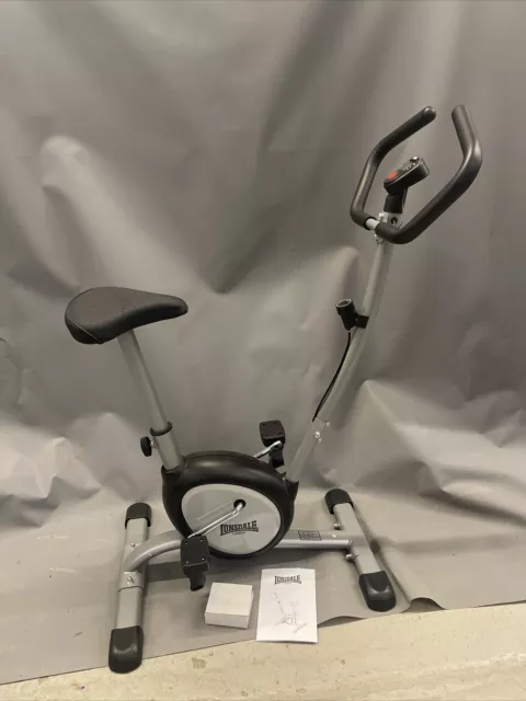 Lonsdale London Indoor Exercise Bike Cool Grey Gym Home Fitness Training