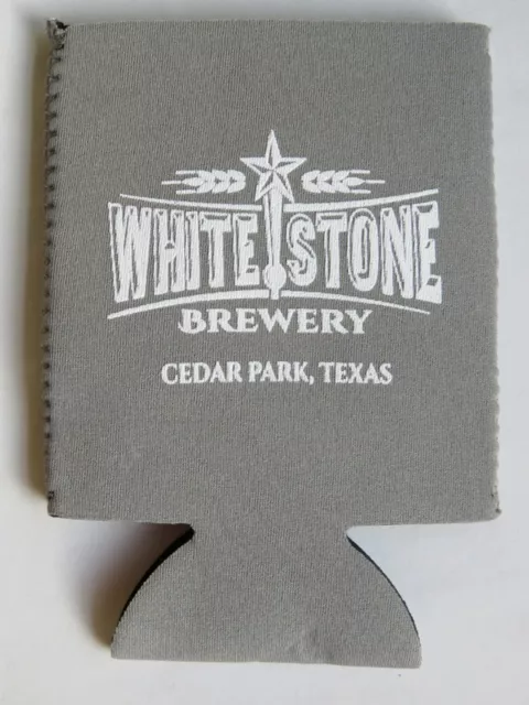Bierflasche Kann Halter Koozie ~ Whitestone Brewery ~ Cedar Park, Texas ~ Lokal