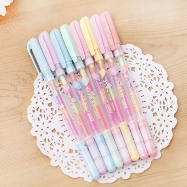 1pc Highlighter Pastels Colorful Ink Rainbow Color M5V6 G Gouache Pens Pen Q3J9