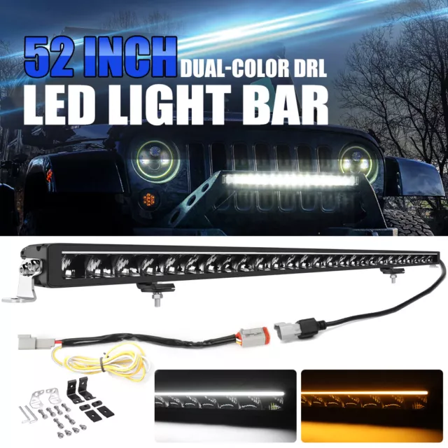 ECE 52 Zoll 975W LED Arbeitsscheinwerfer 12V Lightbar Offroad 4x4 Truck SUV Auto