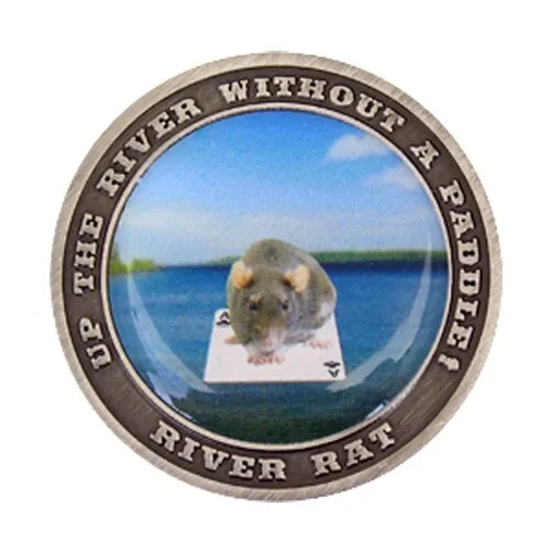 River Rat Card Guard - Challenge Coin