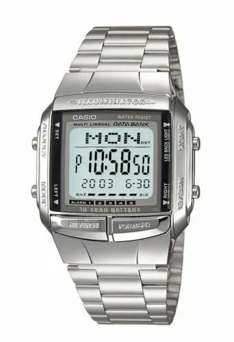 Casio Original Herren Datenbank Digital Armbanduhr DB-360-1ADF