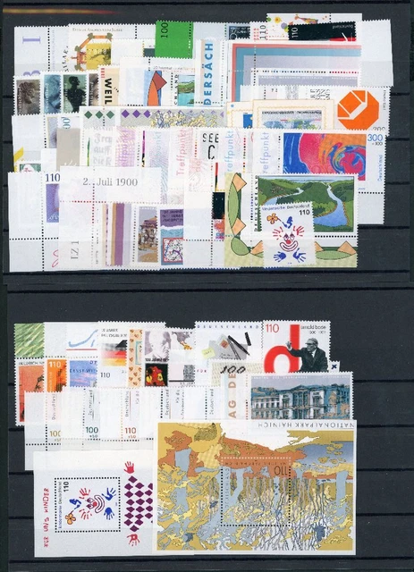 Bund BRD Lot aus Jahrgang 2000 postfrisch (ohne Euro Werte)
