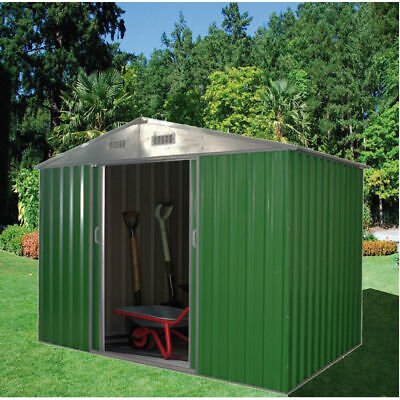 fondazione Box casetta metallo per giardino serra per attrezzi capannone verde 