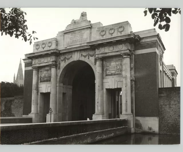 Ypres Belgium Menin Gate Memorial for British WW1 Soldiers Press Photo