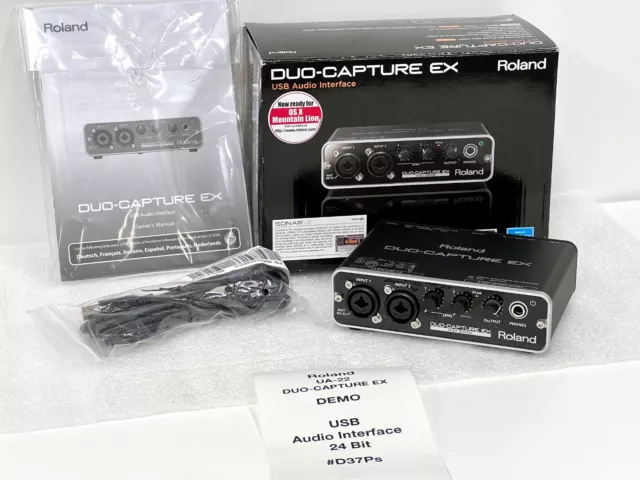 Roland DUO-CAPTURE EX UA-22  USB Audio Interface 24 Bit - DEMO - #D37Ps