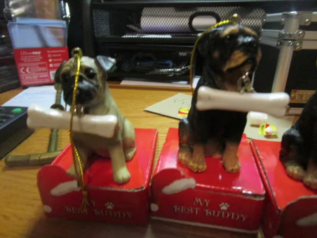 Kohl`s Dog My Best Buddy Xmas Ornaments-Your Variety-Nib!!!!!!!!!!!