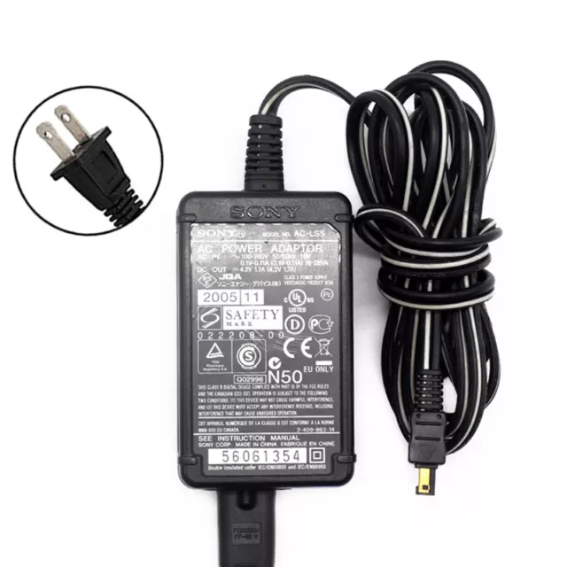 With US Plug For Sony DSC-W1/B DSCP100L Power Supply Charger AC/DC Adapter