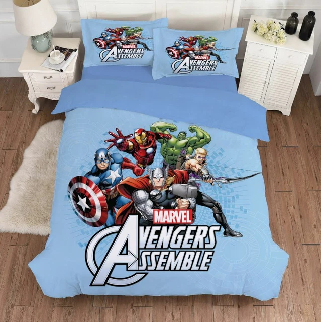 AVENGERS ASSEMBLE SINGLE/DOUBLE/QUEEN/KING Bed Quilt Cover Set EUR 46