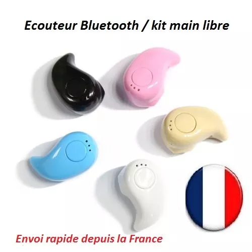 Mini Oreillette Bluetooth Kit Mains Libre Ultra Discret Sans Fil Ecouteur Micro