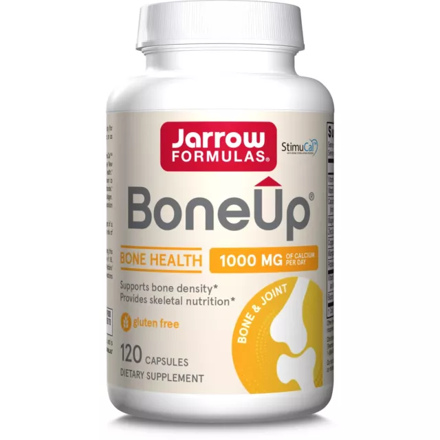 Jarrow Formulas Bone-Up 120 Capsules, Supports Bone Health, Calcium, Vitamin D